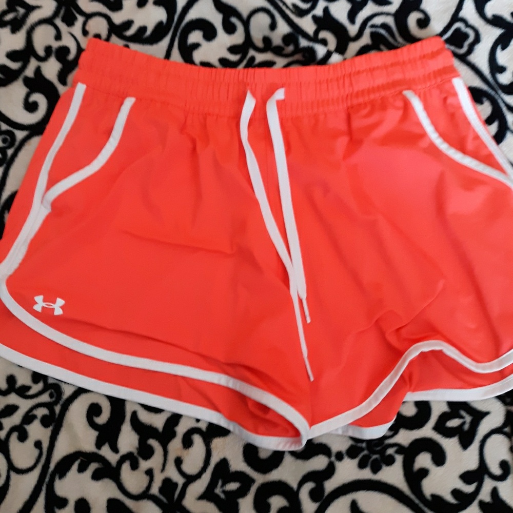 Neon orange Under Armour Shorts